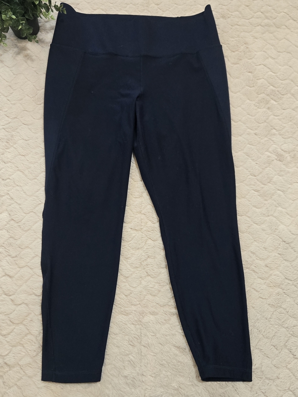 Old Navy Active Navy Blue Elevate Built-In Sculpt Workout Leggings